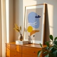 thumbnail image 3 of Lake Shore Shapes - Mixed Media Abstract Minimalist Modern Art Geometric Boho Pastel Mid-Century Modern Unframed Wall Art Print 20 x 28 inches, 3 of 57