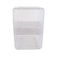 thumbnail image 5 of Organizador de botellas de agua de acrílico, resistente, a prueba de polvo, fácil de limpiar, soporte de almacenamiento para gabinete de escritorio, grande, 3 capas, blanco, 5 of 5