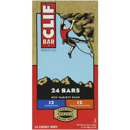 UPC 722252160812 product image for Clif Bar Variety Pack Chocolate Chip Crunchy Peanut Butter (2.4 oz. 24 Count) | upcitemdb.com