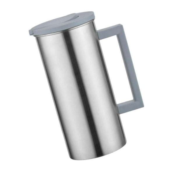 Jarra de acero inoxidable de 8L para agua y bebidas: diseño elegante para la cocina y Gris