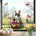 thumbnail image 4 of EGNMCR Easter Decorations, Easter Floral Bunny Egg Butterflys Window Stickers Refrigerator Magnets Statics Cling Stickers Suitable For Living Room And Bedroom Decoration P VC window stickers, 4 of 6