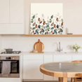 thumbnail image 6 of Teal Brown Botanical Wall Art Painting on Canvas, Pastoral Fall Leaf Canvas Art Home Prints Wall Art Framed Modern Artwork for Living Room Bedroom Wall Decor 12x12in, 6 of 9