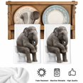 thumbnail image 5 of Funny Elephants Kitchen Towels Set of 1, Cute Art Fun Lovely Animals on Toilets Absorbent Dish Towels for Kitchen, Microfiber Hand Towel, Quick Drying Tea Towel for Cleaning Decorative Dishcloths, 5 of 7