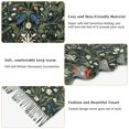 thumbnail image 5 of FORMRS Womens Scarf Winter Soft Long Big Warm Shawls Wrap Tassel Scarves, Green Flowers Pattern, 5 of 9
