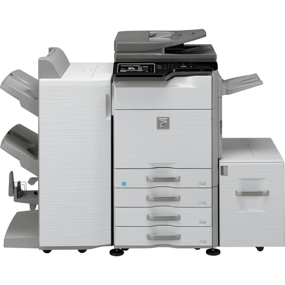 Sharp MX-M464N Monochrome Multifunction Laser Printer – 46ppm, A3/A4, Print/Copy/Scan, Duplex, Network, 1200 x 1200 DPI, 150-Sheet RSPF, 3GB RAM   320GB HDD