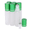 Green, variant on Beauticom High Quality 10 ml 1/3 oz Frosted Blue Glass Stainless Steel Roller Bottles with Frosted Silver Metal Caps, 6 Bottles Pack