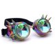 thumbnail image 2 of Gafas Steampunk Rave de Caleidoscopio con Cristal Arcoíris, 2 of 5