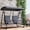 Dark Gray, variant on QinaQin Double-Seat Patio Swing Chair, Outdoor Porch Swing Chair with Adjustable Canopy, 440-Pound Load-Bearing Alloy Steel Frame and Oxford Cloth Fabric, Suitable for Gardens and Balconies