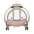 thumbnail image 4 of Breathable Cat Carrier with 4 Rolling Wheels, Cat Carrier Pink 40*27*45cm, 4 of 15