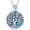 Style 4-Heart Cut, variant on Tree of Life Moissanite Necklace, 925 Sterling Silver 0.5 Carat Moissanite Abalone Shell/Opal/Black Onyx/Turquoise/Malachite/Tiger Eye Stone Tree of Life Pendant Necklaces Jewelry Gift for Women Mom