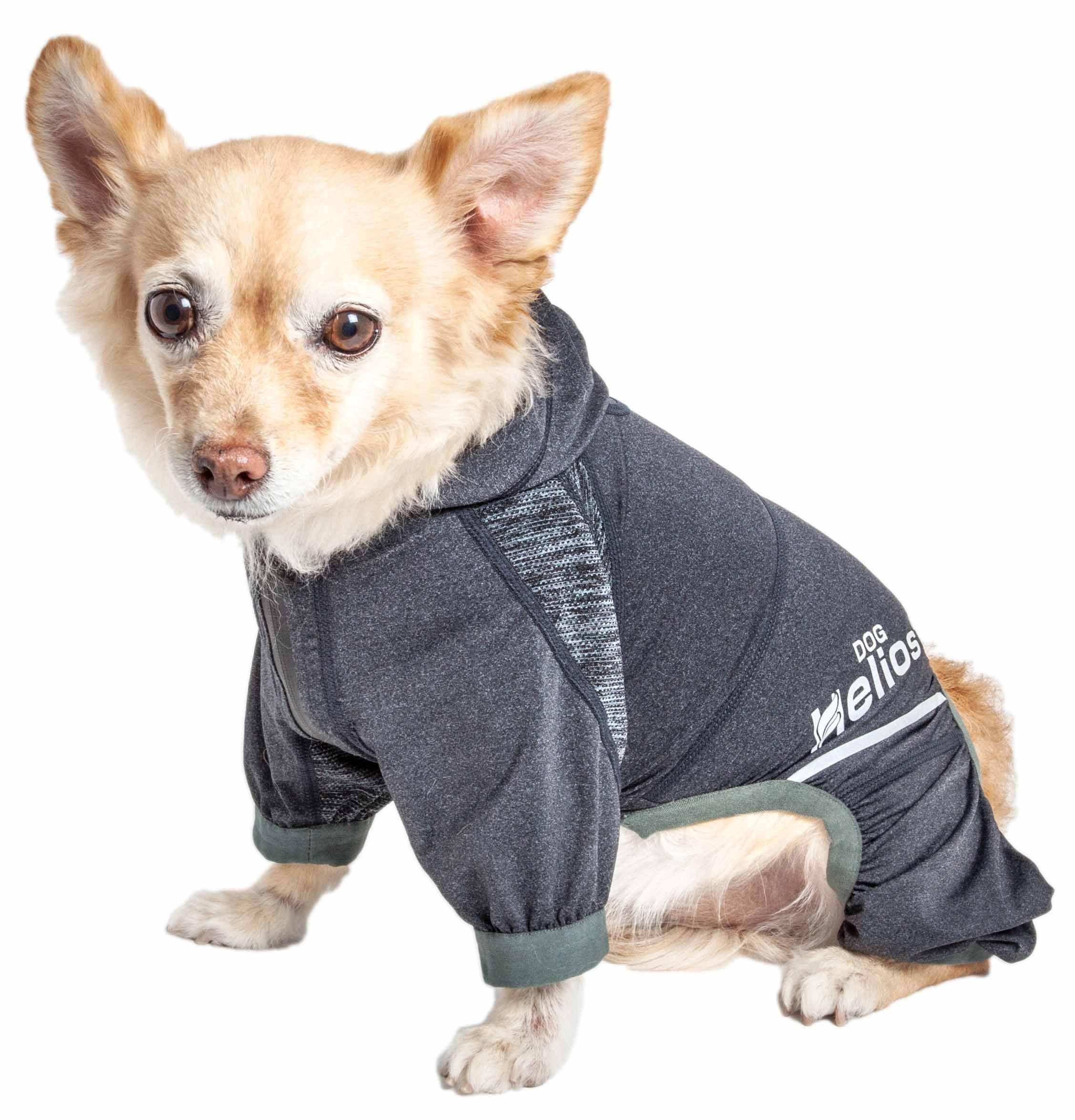 Dog Helios ® 'Namastail' Lightweight 4-Way Stretch Breathable Full Bodied Performance Yoga Dog Hoodie Tracksuit
