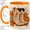 Orange, variant on Cowboy Boots Fall 11oz Accent Mug, Ceramic Coffee Cup for Western Fans Glossy ceramic mug with double-sided fall cowboy boots artwork for daily coffee or tea