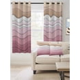 thumbnail image 2 of Fsddascl Pink Ombre Stripe Blackout Curtains for Bedroom/Living Room, Thermal Insulated Kitchen Curtains, Abstract Summer Beach Coastal Grommet Darkening Window Treatment Drapes 52"x45"x2, 2 of 8