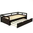 thumbnail image 4 of Veryke Wooden Extending Daybed with Trundle - Espresso, 4 of 8