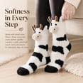 thumbnail image 6 of Funny 3D Milkcow Fuzzy Cozy Slipper Socks Gift for Women Teen Girl | Cute Animal Fluffy Thermal Socks Fun Milkcow Lovers Warm Gift Ideas for Birthday Valentines Easter Christmas Stocking Stuffer, 6 of 7