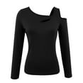 thumbnail image 5 of Womens Thermal Base Layer Top Long Sleeve Slim Fit Undershirt Soft Shirt Tops, 5 of 5