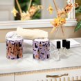 thumbnail image 4 of Yayeee 2 Pack Qtip Holder Bathroom Cotton Swab Canister with Lid Clear Dispenser Set, Light Purple Halloween Black Cat, 4 of 6