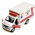 thumbnail image 2 of 5" Kinsfun Ambulance Rescue Team Truck W/ Open Doors Diecast Model Toy, 2 of 3