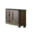 thumbnail image 2 of Benzara BM203242 8 Drawers Wooden Dresser with Cabinet & Carving Details, Brown, 2 of 4