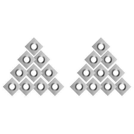 

20Pcs Wood Carbide Inserts for Wood Lathe Turning Tool 11X11X2.0mm-30° Match Woodturning Tool Set