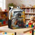 thumbnail image 2 of Jeiento Train 13.5 Inch Lightweight Toddler Backpack for Preschool, Kids School Bag for 3-5 Year Old Boys, Bookbag with 2 Front & 2 Mesh Side Pockets, 2 of 7