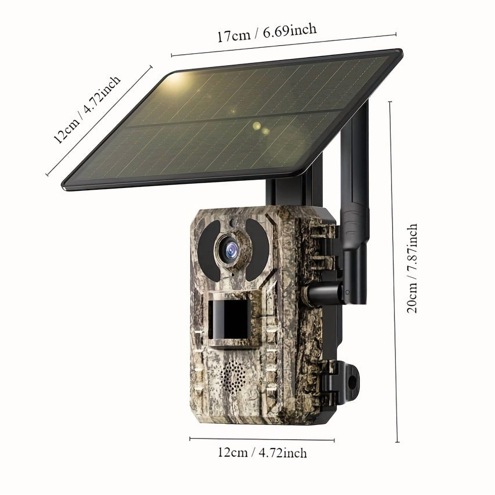 4G LTE Cellular Trail Camera: 4K Live View, Solar Powered, 0.2s Trigger, Night Vision, Remote Phone Access