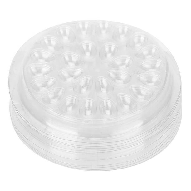 Soporte de pegamento para pestañas, 50 piezas de pegamento desechable para pestañas, soporte de pegamento para extensiones de pestañas, almohadilla de pegamento para