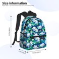 thumbnail image 2 of Disketp Blue Lotus Flower Mochila Ligera Clásica con Múltiples Bolsillos, Mochila Casual para Hombre y Mujer, Ideal para Escuela, Trabajo y Viajes, 2 of 6