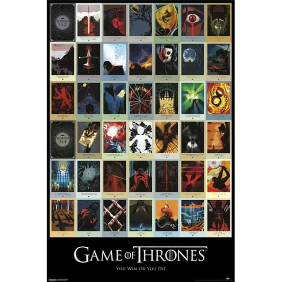 Game of Thrones - Episodes Poster Print