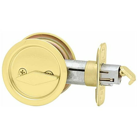 UPC 042049940350 product image for Kwikset 335 Round Privacy Bed/Bath Pocket Door Lock | upcitemdb.com