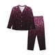 thumbnail image 1 of Fotbe Pink Glitter Sparkles A Conjunto de Pijama de Manga Larga para Mujer con Estampado, Ropa de Dormir de 2 Piezas, Conjunto de Casa Suave y Cómodo con Bolsillos-Large, 1 of 7
