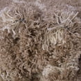thumbnail image 5 of Unique Loom Soft Touch Shag Collection Area Rug - Dora (5' 3" Square Khaki/Ivory), 5 of 7
