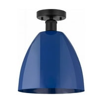 Innovations Lighting - Plymouth Dome - 1 Light Semi-Flush Mount In Industrial