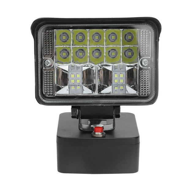Luz de trabajo LED portátil para exteriores, 11 W, compatible con batería de litio Milwaukee M18 de 18 V.