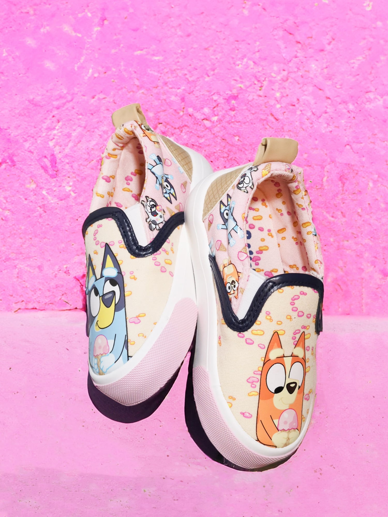 Bluey Toddler Girls’ Low-Top Slip-On Sneakers