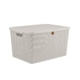 thumbnail image 1 of Caja de Ratán Mediana Plástico C/Tapa 46 cm Blanco Marca La Ardilla La Ardilla Caja MED Blanca, 1 of 4