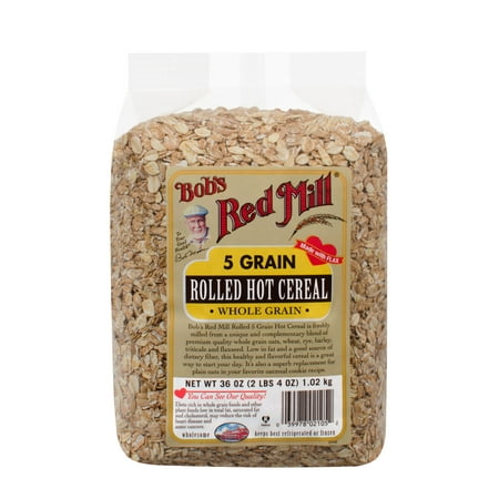 (3 Pack) Bobs Red Mill Cereal 5 Grain Rolled, 36