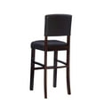 thumbnail image 6 of Riverbay Furniture 30" Faux Leather & Wood Bar Stool in Espresso/Brown, 6 of 10