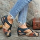 thumbnail image 5 of Lollita Orthopedic Plus Sandals PU Leather Retro Arch Support Comfy Round Toe Sandals for Women Toe, 5 of 5