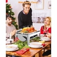 thumbnail image 3 of Garvee Chafing Dishes for Buffet 9 QT, with Roll Top &  Glass Window, Full Size, Silver., 3 of 7