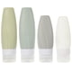 thumbnail image 1 of WORGEOUS Botellas de viaje de silicona, dispensadores de artículos de tocador recargables, envases de champú vacíos (60ml,90ml), 4 Uds., 1 of 8