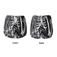thumbnail image 5 of Lsque Gothic Skull Floral Art Printed Women's Running Shorts with Liner Pockets,Elastic Quick Dry Workout Athletic Gym Yoga Shorts,Womens High Waist Shorts-Large, 5 of 9