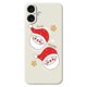 thumbnail image 1 of For iPhone 17 Case Cute Santa Claus Pattern Printing Straight Edge TPU Phone Back Cover -, 1 of 5