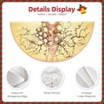 thumbnail image 4 of Daiia Bunch of Grapes Drawing Merry Christmas Tree Skirt , Xmas Large Lace-up Tree Skirt, Santa Snowflakes Rustic Home Decorations New Year Party Farmhouse Decor-36", 4 of 7