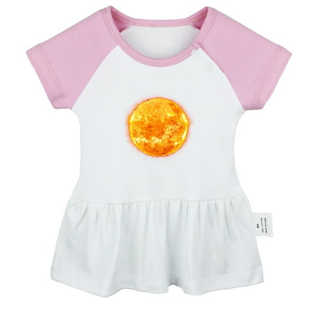 

Nature Sun Pattern Dresses For Baby Newborn Babies Skirts Infant Princess Dress 0-24M Kids Graphic Clothes (Pink Raglan Dresses 6-12 Months)
