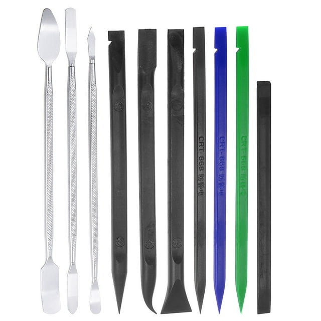 Unique Bargains 10in1 Set Electronics Repair Tool Kit Plastic Pry Bar Removal Set for Screen