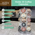 thumbnail image 3 of Nifty Solutions Coffee Pod Carousel – Compatible with K-Cups, 35 Pod Capacity, Chrome, 3 of 8