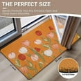 thumbnail image 3 of Red Pink White Tulip Coir Door Mat for Front Door, Spring Summer Flower Outdoor Welcome Mats for Entrance,Garden,RV,Patio,Home Porch Decor Doormat 30x17 Inch, 3 of 6