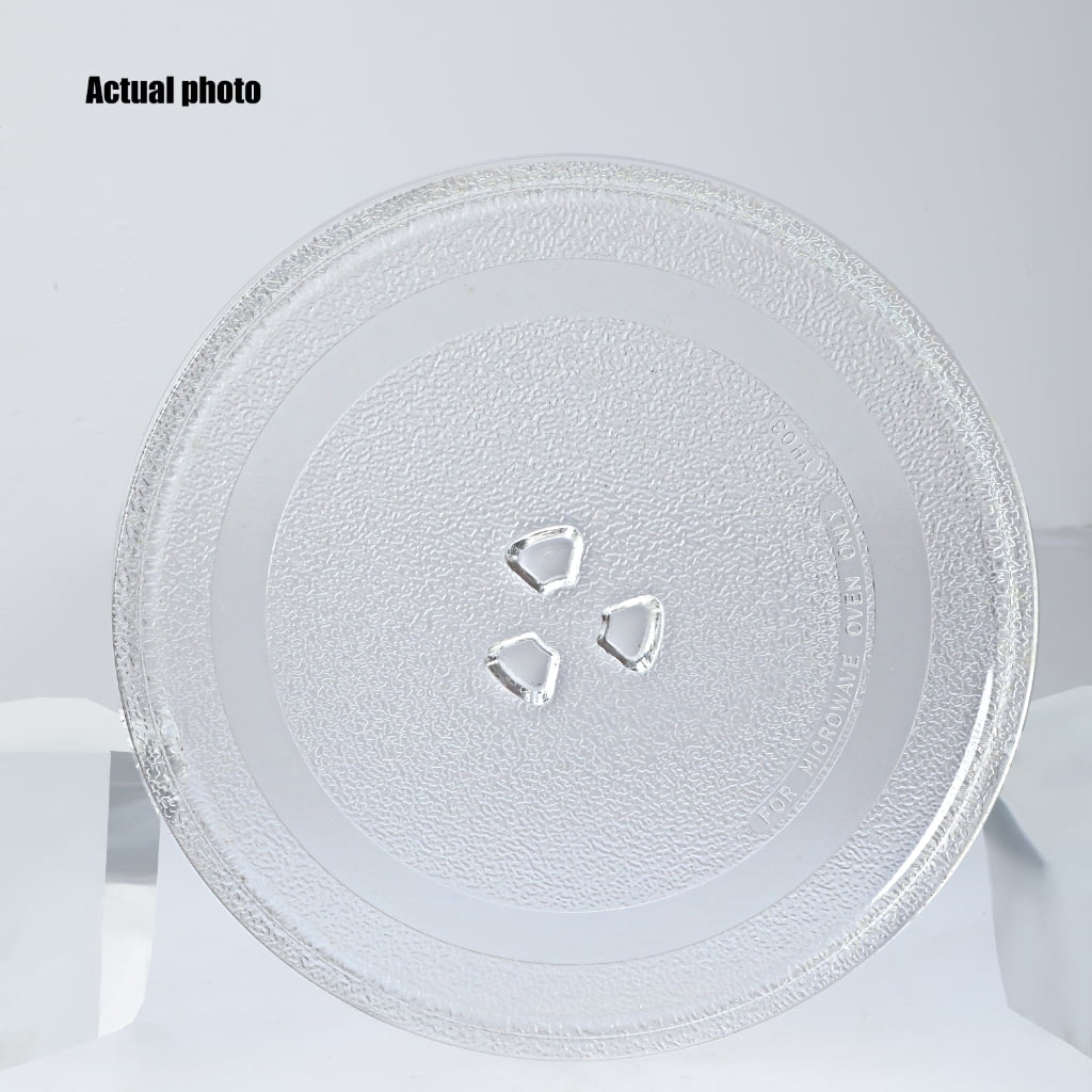 Microwave Glass Turntable 24.5cm Y-Base Heatproof Rotating Plate Dishwasher Safe Replacement