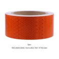 thumbnail image 2 of AURARMLET Reflective Sticker 1 Roll Orange PVC for Mechanical Equipment Safety and Floor Warning 98.4x2x0.04In, 2 of 5